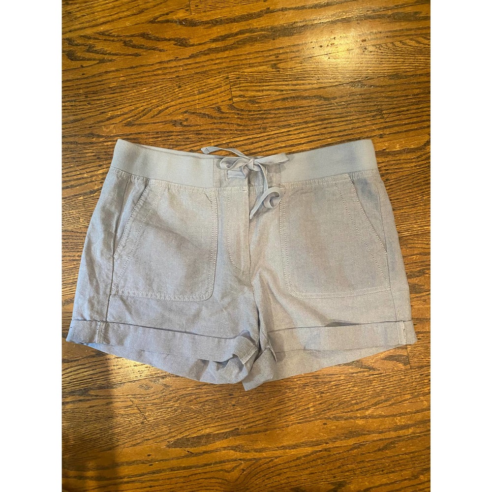 NWT Ann Taylor Loft NEW - Size 6 Blue Shorts with Clasp and Tie - Picture 6 of 6